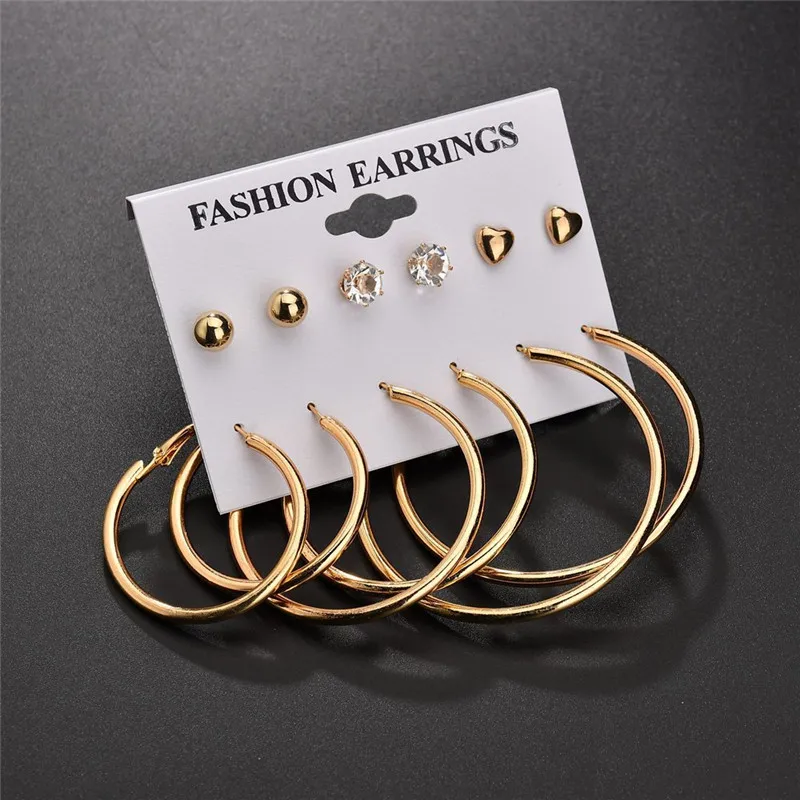 VAGZEB, винтажные золотые серьги-гвоздики в форме сердца, новые модные стразы, серьги с искусственным жемчугом для женщин, подарок - Metal Color: 62688