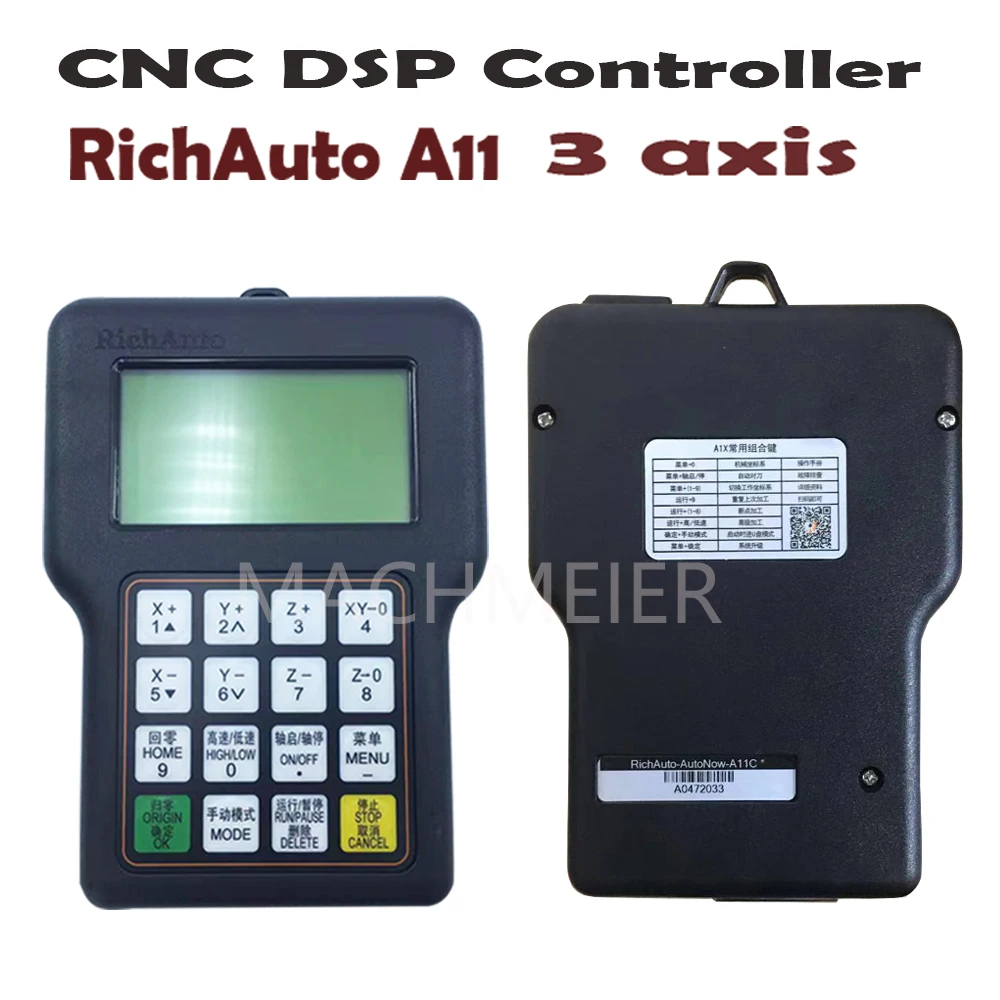 HYCNC-Dsp A11 Richauto 원격 제어 3 축 CNC 라우터 A11e A11s A11c CNC 조각 및 절단의 원격 제어