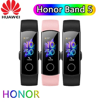 

Original HUAWEI Honor Band 5 Bracelet Smart Band Global Version Heart Rate Monitor Blood Oxygen Touch Screen Amoled Waterproof