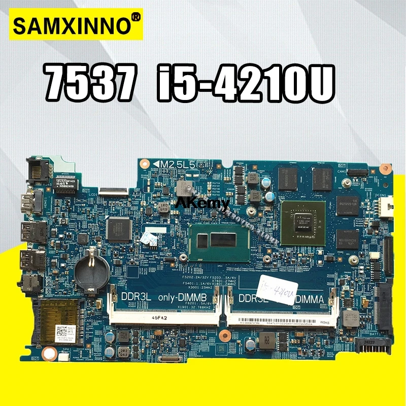 

PC NANNY DOH50 MB 12311-2 KJ7NX CN-03V4T2 03V4T2 3V4T2 For Dell Inspiron 15 7537 Laptop Motherboard SR1EF I5-4210U GT750M tested