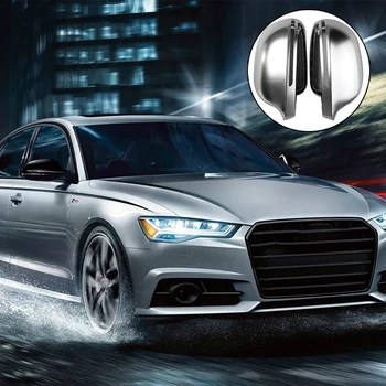 

Rear Mirror Shell Matte Silver Plating Rear ABS alloy plastic Mirror Outer rearview mirror cover mirror housing Cap Shell