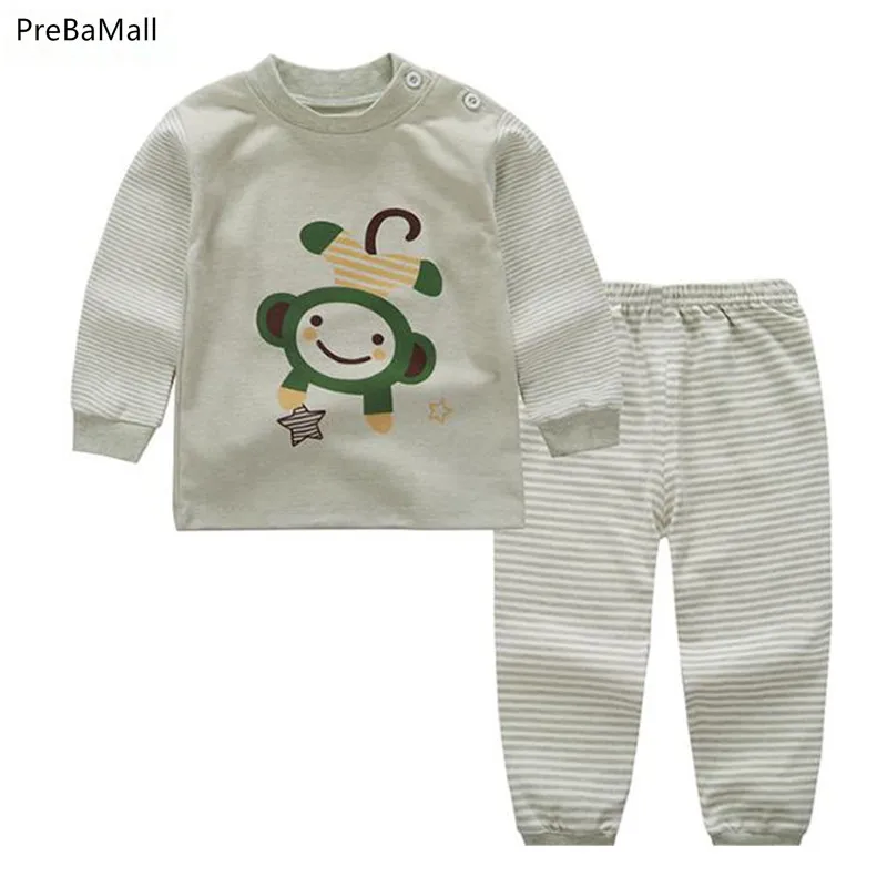 Newborn Baby Clothes Cotton Long Sleeve Infant Clothing Top+Pant 2PCS Cartoon Baby Boys Girls Clothing Unisex Dropshipping A0071