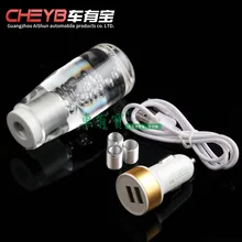 Автомобиль модифицированный ручной pai dang tou Кристалл сияющая головка шестерни холодный светодиодный bo пистолет tou головка переключения передач 10 см