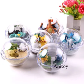 

Anime Monsters Articuno Togepi Charizard Squirtle Poliwrath Sandshrew Cubone Psyduck DollsAction Figure Toys 6pcs/set