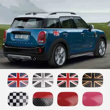 

Union Jack Checker Fuel Tank Cap Decoration Case Cover Sticker Housing Car Styling Accessories For Mini Cooper Countryman F60