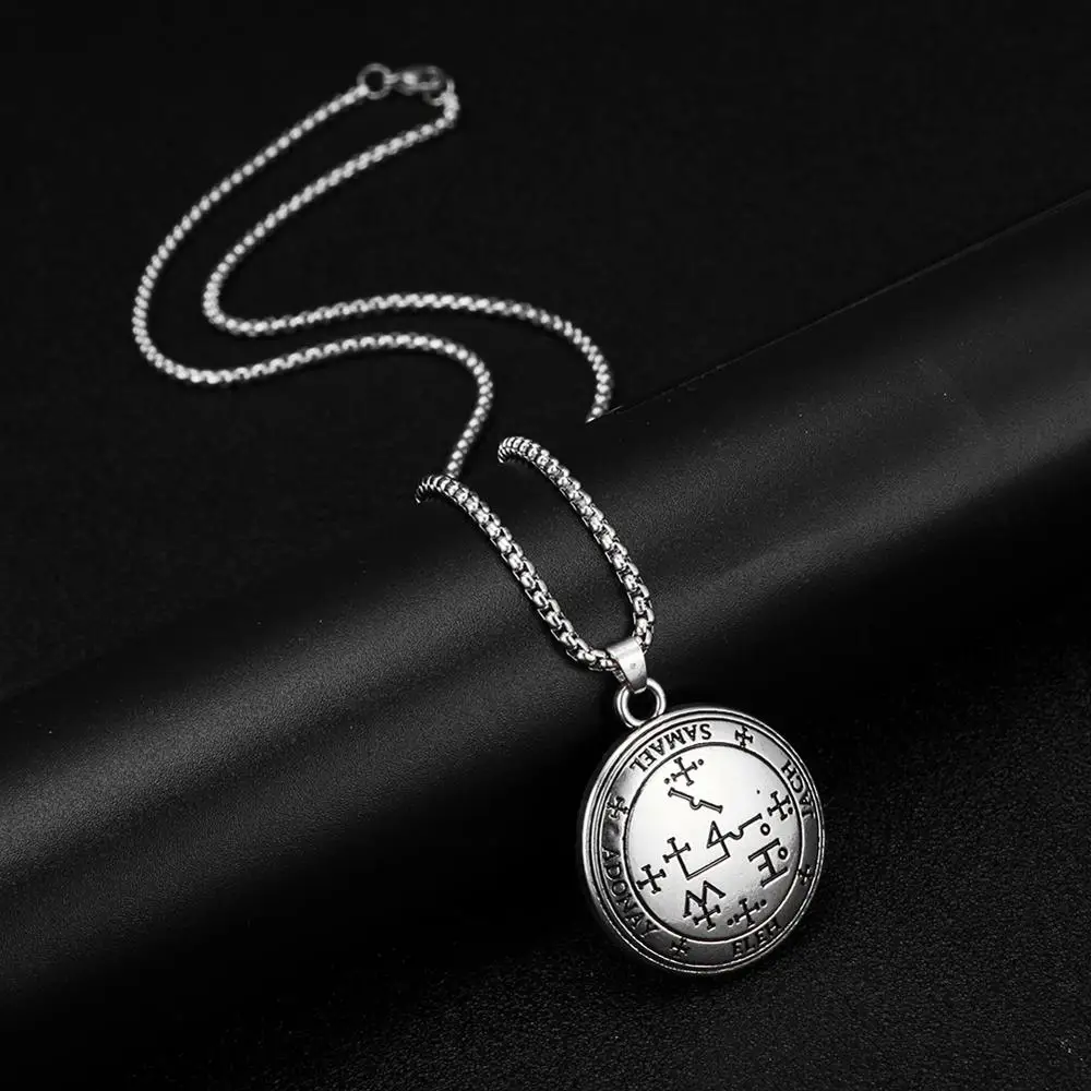 Fishhook Sigil Archangel Samael Enochian талисман амулет ангел ювелирные цепочки винтажные
