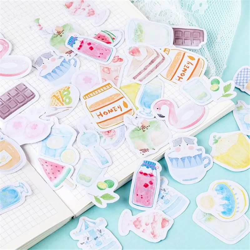 46 шт./пакет Девушка любимый мороженое Kawaii Липкие заметки бумажная наклейка записная книжка коврик офисные школьные принадлежности канцелярские принадлежности