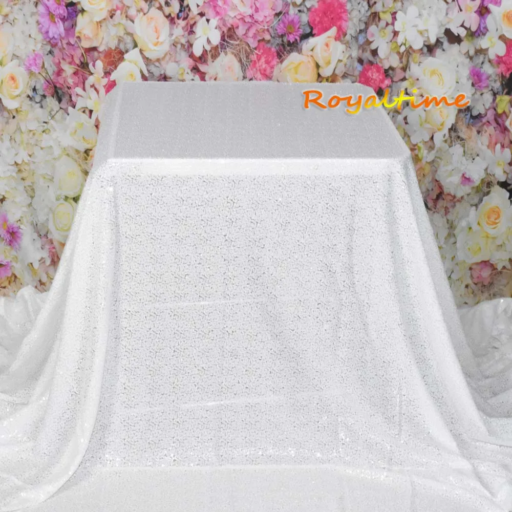 white sequin tablecloth 002