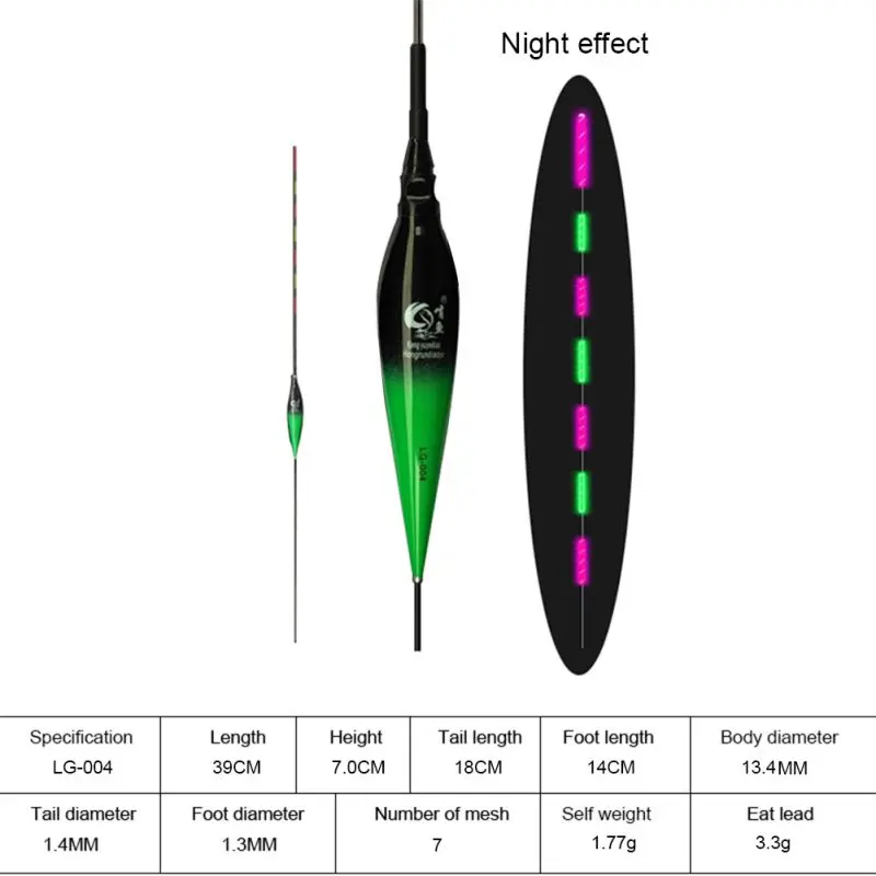 День/Ночь двойное использование поплавок водонепроницаемый холодный светильник электронный поплавки светящийся буй для рыбалки на открытом воздухе