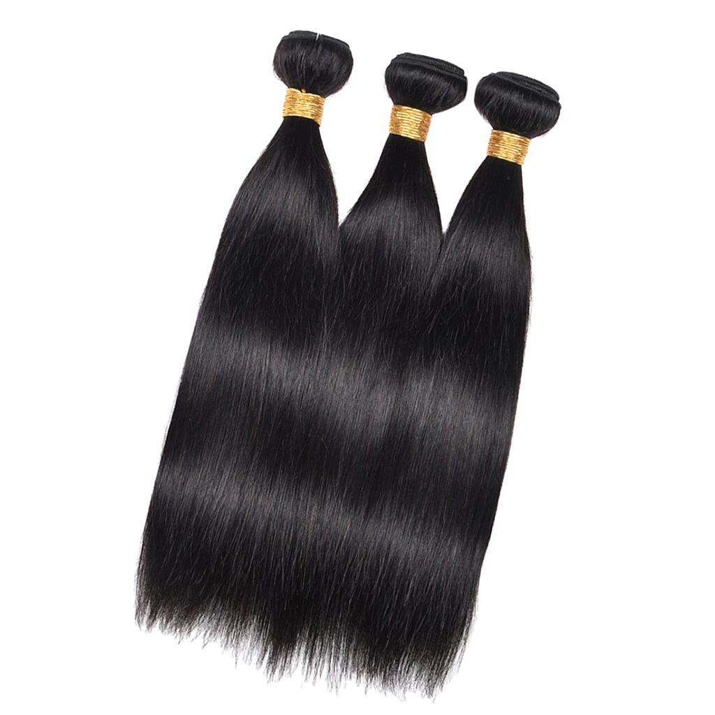3pcs 10’’ Body Wave Bundles Virgin Hair Extension Bundle Peruvian Human Hair Straight Hairpieces