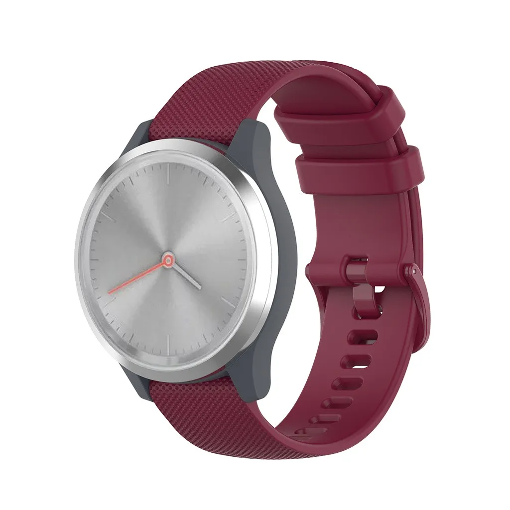 18 мм мягкий силиконовый сменный ремешок для часов Ремешок для Garmin Vivomove 3S Аксессуары для умных часов браслет vivo3s#1204