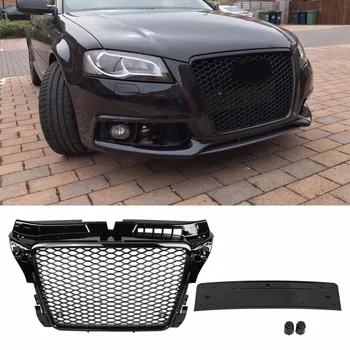 

Front Sport Hex Mesh Honeycomb Hood Grill For RS3 Style Gloss Black for Audi A3/S3 8P 2009 2010 2011 2012 Hood Grill