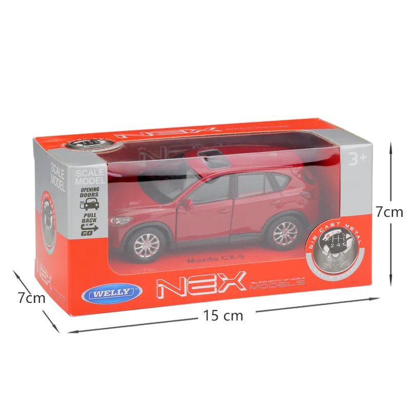 Модель автомобиля WELLY 1:36 Mazda CX 5 SUV из сплава коллекционная Игрушечная модель