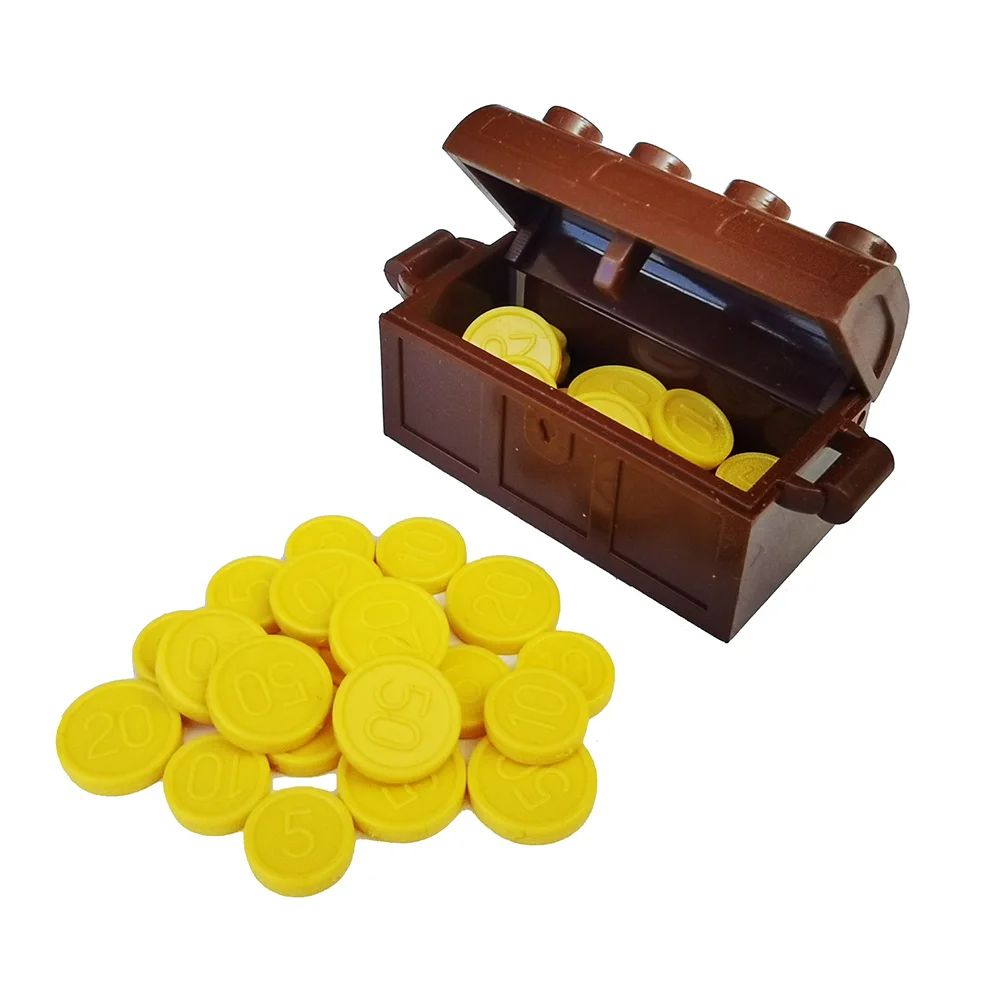 Golden Coin 7050 Monete Per Utensili Pirate Treasure Accessorio Bricks Link Diy Building Block Brick Assemblare Particelle Brick Set