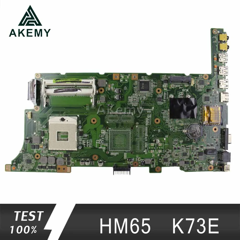 Akemy K73E/K73SD материнская плата для ноутбука Asus K73E K73SD K73S K73SV K73SJ P73E тест оригинальная