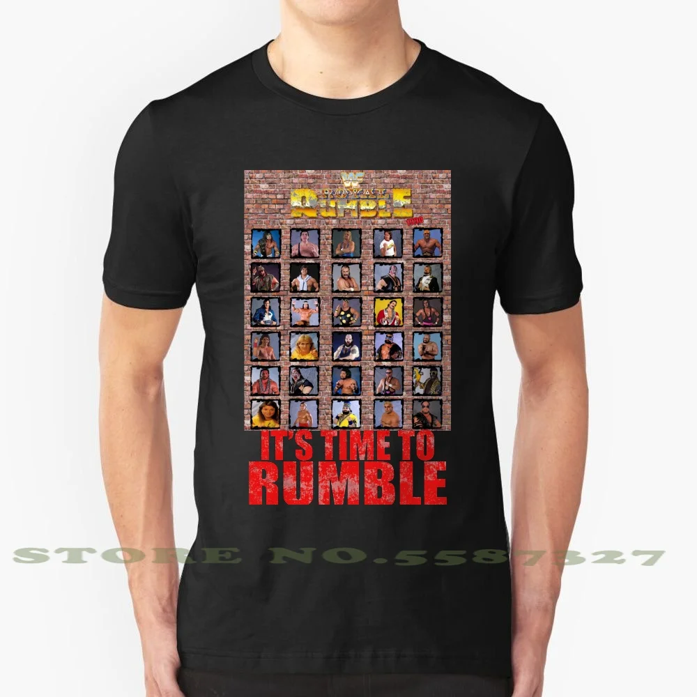 È Tempo Per Rumble Estate Divertente T Shirt Per Le Donne Degli Uomini Wwf Royal Retro Vintage 90S Wrestling Hart Rumble Wrestler Classico