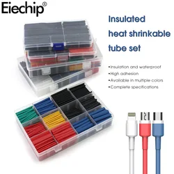 Kit termoresistant wrapr do psiquiatra do tubo do psiquiatra do calor, termoretractil que encolhe a isolação sortidas do cabo de fio da tubulação sleeving