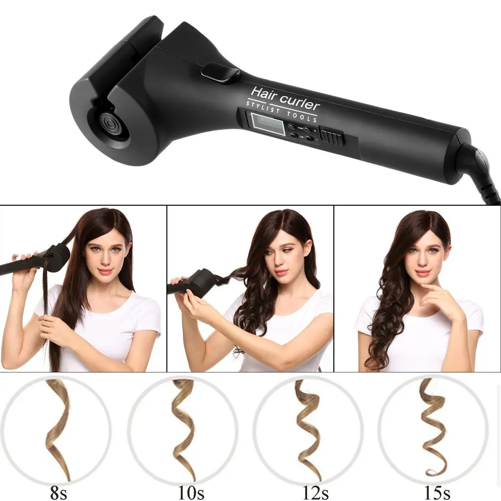 

LCD Display Automatic Curling Iron Hair Styler Automatic Curling Device Multi-Function Lcd Liquid Crystal Hair Stick Household