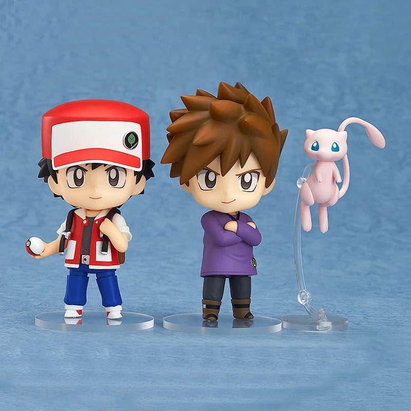 Goedkoop Pokemon Nendoroid 800 612 507 537 Satoshi Pikachu Pokemones Trainer Rode Originele Figuren Model Speelgoed Voor Kind Geschenken Met doos