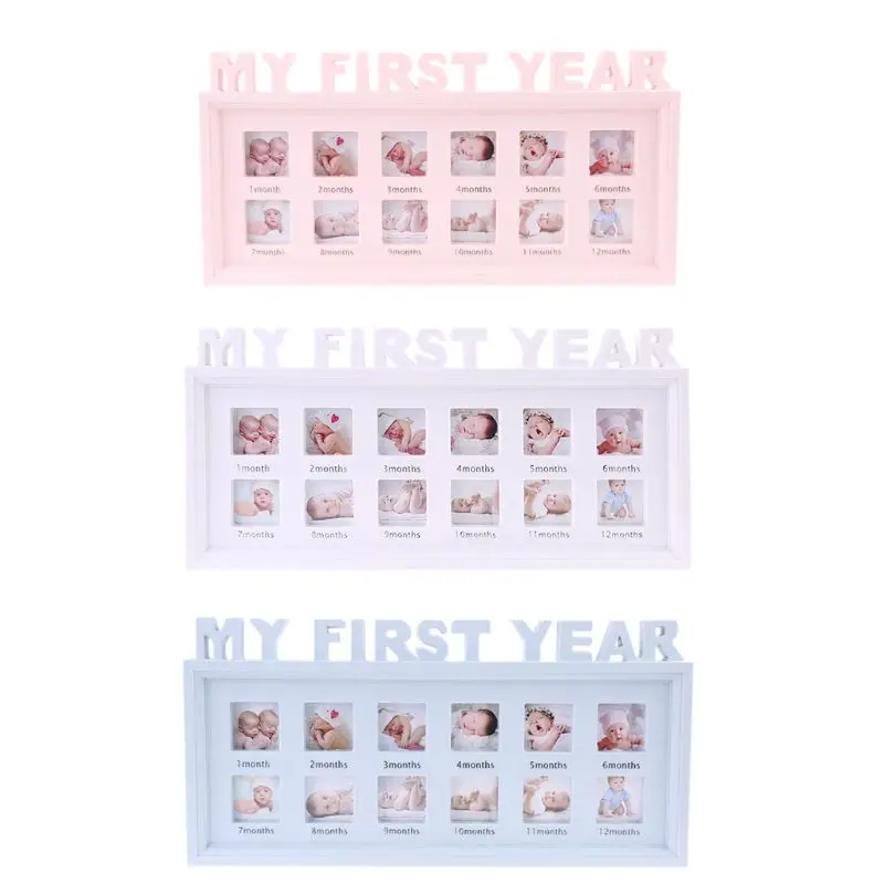 Tanio Kreatywny DIY 0-12 miesięcy dziecko "mój pierwszy rok" zdjęcia