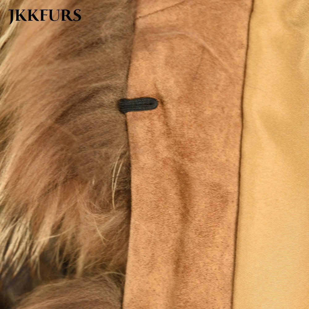 Новинка года, 3 ряда, пальто из натурального меха, женская кожаная куртка из натурального меха енота, верхняя одежда с мехом для девочек, высокое качество, S7373
