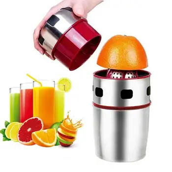 

Powerful Stainless Steel Orange Juicer Extractor Lid Rotation Citrus Juicer Lemon Orange Tangerine Manual Juice Squeezer