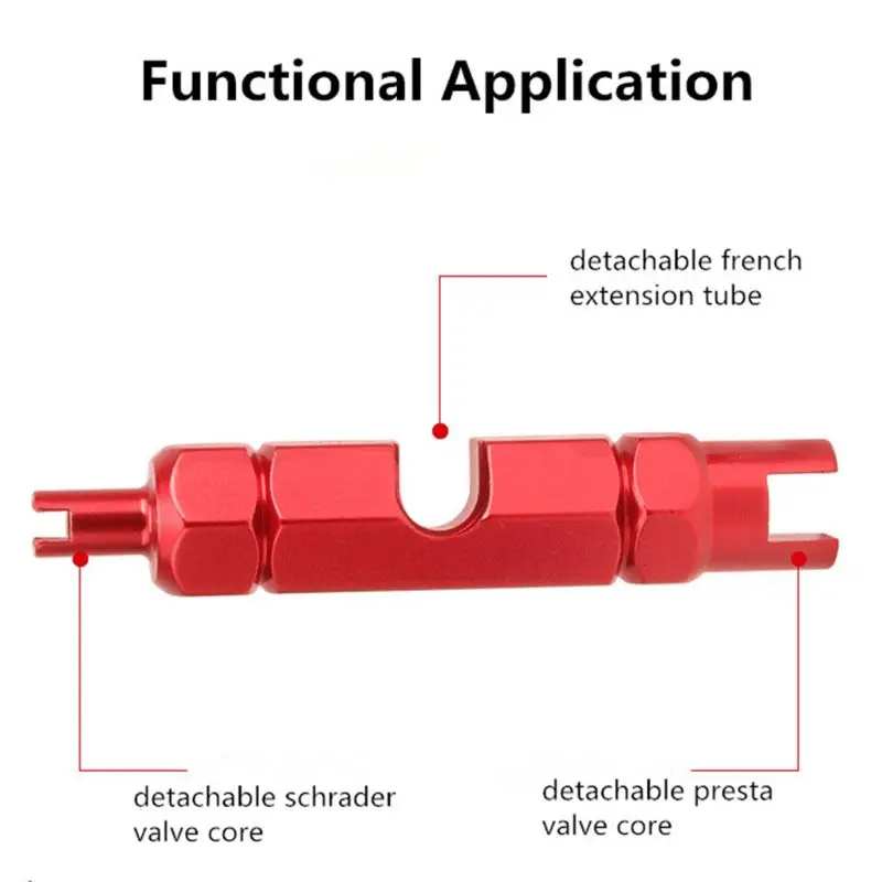 MTB Road Bike Bicycle Schrader Presta Valve Core Removal Tool Wrench Screwdriver