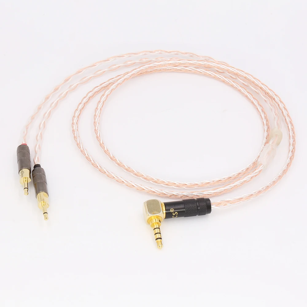 Audiocrast 3 5mm Right Angled 4pole TRRS Re Zero Balanced Upgraded Audio Headphone Cable For HD700