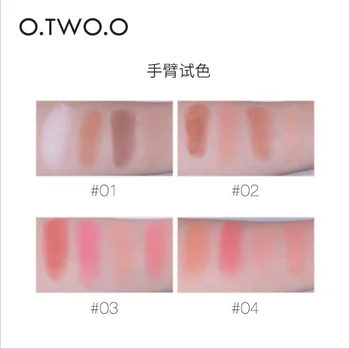 

OSW Color Blush Makeup Palette Mineral Powder Red Rouge Lasting Natural Cream Cheek Tint Orange Peach Pink Korean Blusher