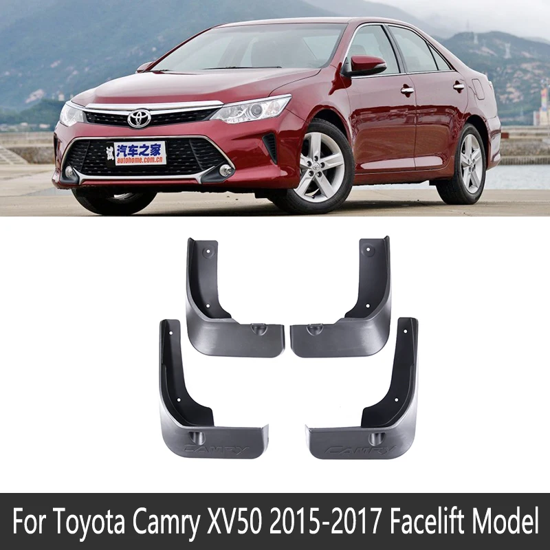 Брызговик для Toyota Camry XV20 XV30 XV40 XV50 XV70 20 30 40 50 70 1997~ Fender брызговик всплеск откидная крышка аксессуары - Название цвета: 2015-2017 XV50