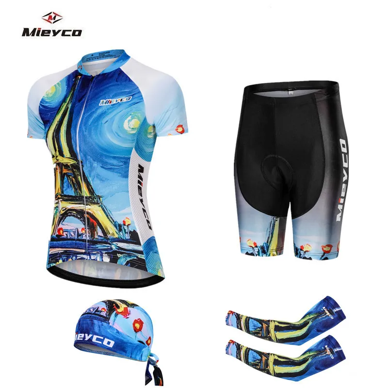15 Женская велосипедная одежда лето maillot ciclismo Велоспорт Джерси Набор велосипедная профессиональная команда горный велосипед униформа Одежда для верховой езды - Цвет: 15