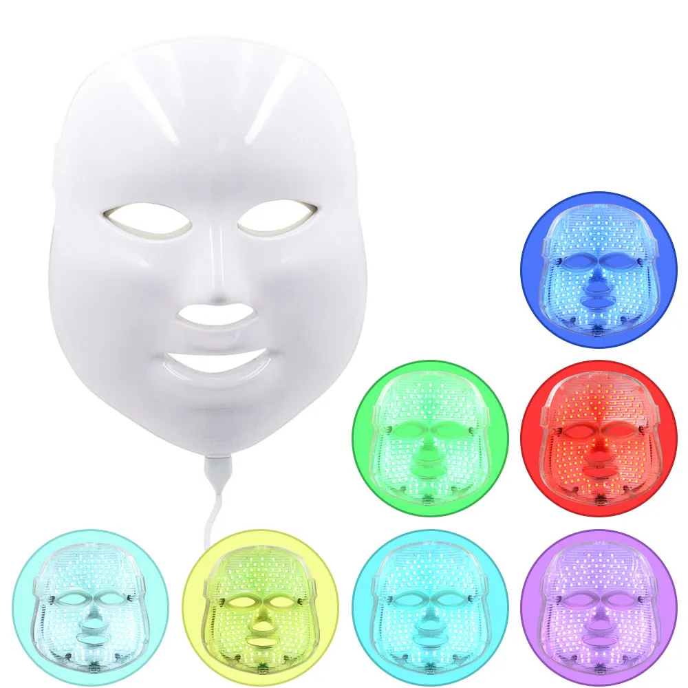 

Led Facial Mask 7 Colors Photon Electric Led Therapy Mask Skin Care Rejuvenation Anti Acne Wrinkle Beauty Treatment Salon