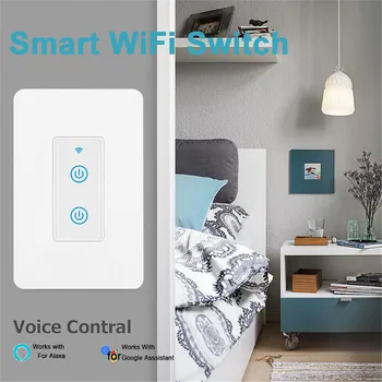 

Smart Home Smart Wifi Wall One Button Light Switch For Alexa For Google Home App Control Home Automation For Dropshipping