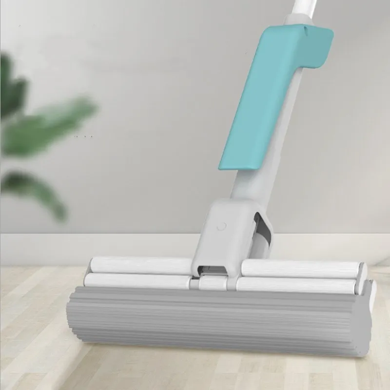 

Sponge Mop Head Free Hand Wash Wet Dual-use Roller Type Rotating Home Large Size Mop Cotton Absorbent Mop Home Floor Cleaning