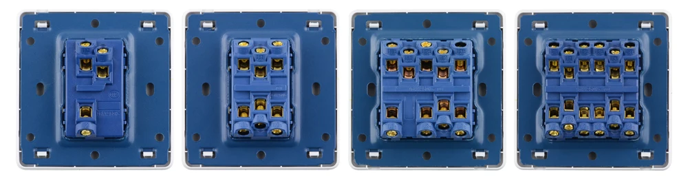 Description Picture 6 of itemUniversal Wall Light Switch And UK Wall Electrical Sockets With Standard Double Usb Socket 110-250V White Plastic Panel Outlets