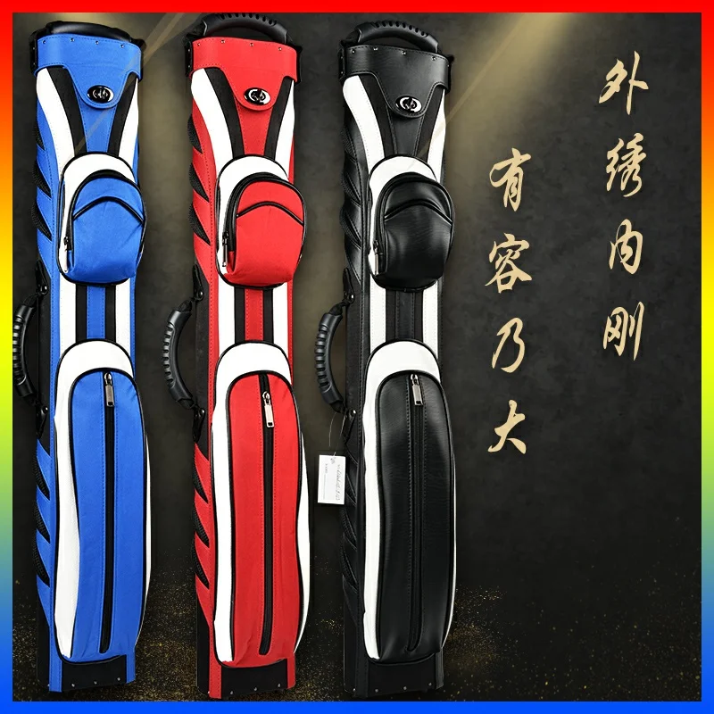 

Original Billiard Pool Cue Case High Capacity Portable 6 Holes PU Cue Case 1/2 Kit Billar Case Professional Billiard Accessories