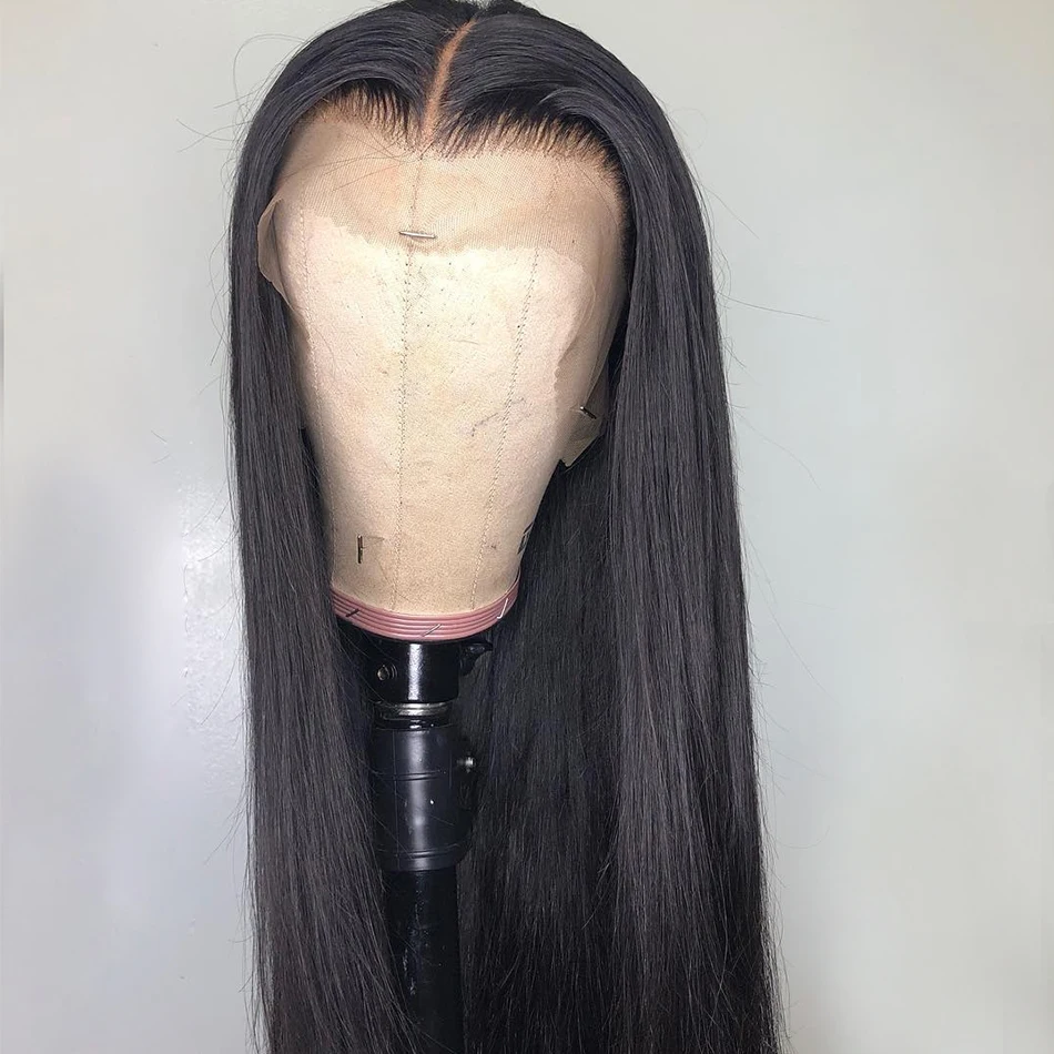 Luvin OneCut волосы прямые 13x6 кружевные передние человеческие волосы парики без клея 10-34 30 дюймов длинные Glueless Бразильский фронтальный парик