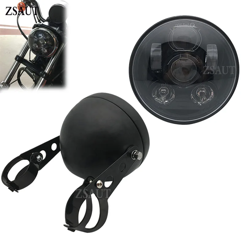 

5.75 inch 45W Projector headlamp motorcycle led headlight housing bucket Bracket For Suzuki Intruder VS VL 700 750 1500 800