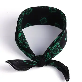 

Ethnic Colored Sunflower Double Paisley Floral Unisex Cotton Square Scarf Motorcycle Headband Bandana Hip-Hop Wristband Neck Tie