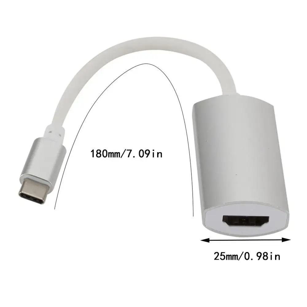 Usb type C к HDMI адаптер, USB 3,1(USB-C) к HDMI адаптер конвертер «Папа-мама» для MacBook Smasung S8