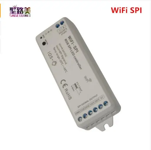 DC5V-24V RGB SPI WiFi светодиодный контроллер Поддержка WS2811 WS2812B SM16703 LPD6803 WS2801 UCS1903 sk6812 IC