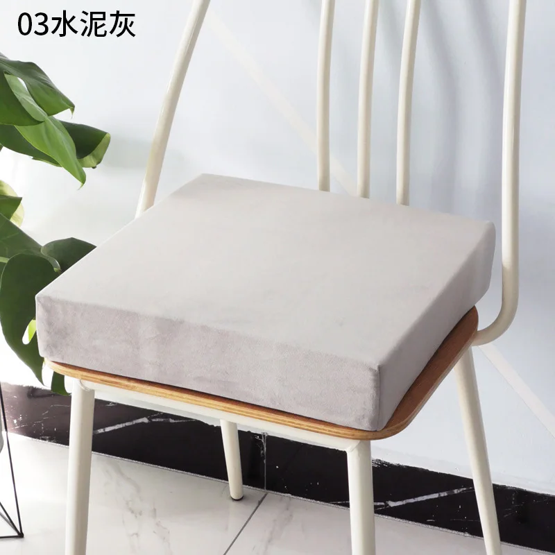 35D High Density Foam Cushion Square Sponge Seat Mat Solid Color Non-Slip  Seat Cushion Chair Back Cushion Soft Protect Hips Mats