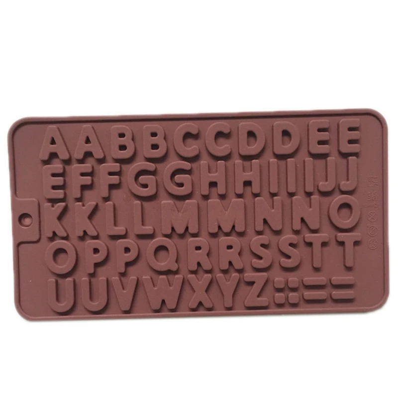 Letter English Alphabet Shape Chocolate Molds Fondant Cookies Cake Decorating Mold Silicone Mold Wedding DIY Baking Mold Tools2