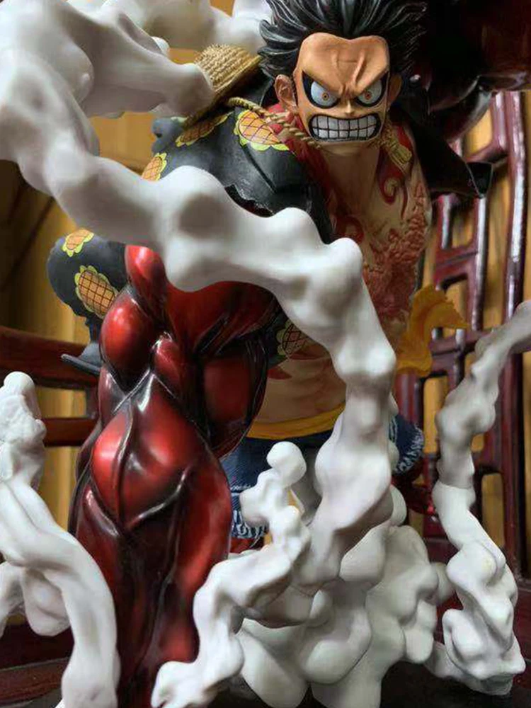 Аниме one piece Monkey D Luffy gear 4th Bounce man deliacy Kingukon Gugan поза масштабная 50 см ПВХ Статуя Коллекционная модель