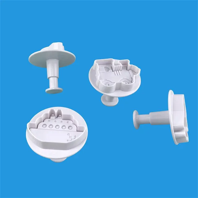 4Db/Beállított Repülőgép, Jármű, Tartály, Autó Alakú Műanyag Keksz Süti Dugattyúvágó Vágó Sütemény Torta Penész Díszítő Szerszámok - Image 5