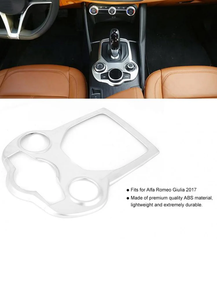 Для Alfa Romeo Giulia(952) автомобиля Шестерни переключения Панель рамка хромированная накладка подходит ABS Материал автомобильные аксессуары