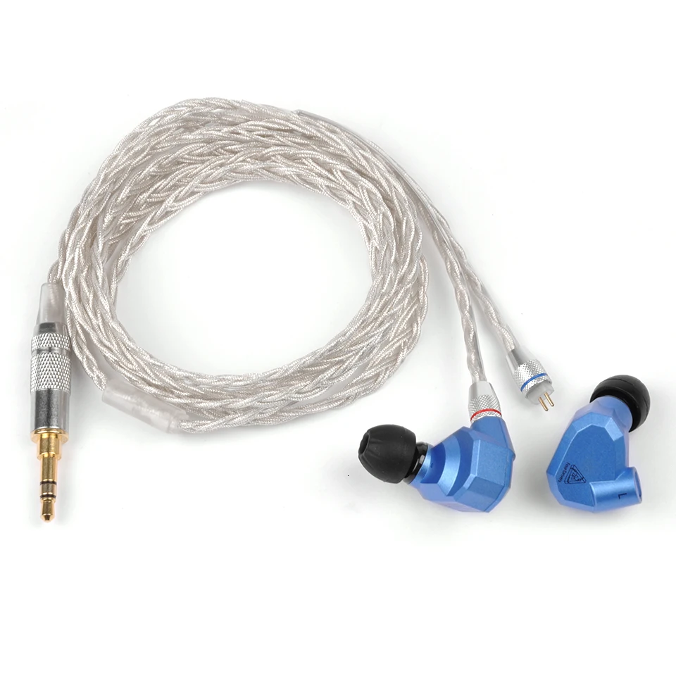 KZ AS10 KZ ZS10 ZST/ES3/BA10 выделенный кабель 2pin 0,75 мм разъем Модернизированный посеребренный кабель используется для KZ ZS10/ZSR/ZSN KZ ES4
