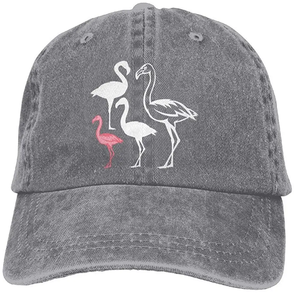 Фламинго унисекс джинсовая кепка-тракер в Регулируемый Бейсбол Кепки