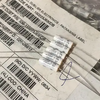 

10PCS New Original MALLORY 0.022UF 630V 6X16mm 5% 223J 630VDC Axial electrodeless film capacitor 22nf/630v 0.022UF/630v