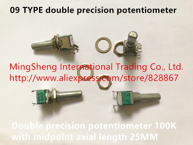 

Original new 100% Japan import 09 TYPE double precision potentiometer 100K with midpoint axial length 25MM (SWITCH)